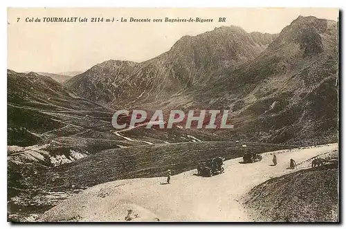 Ansichtskarte AK Col du Tourmalet La Descente vers Bagneres de Bigorre C