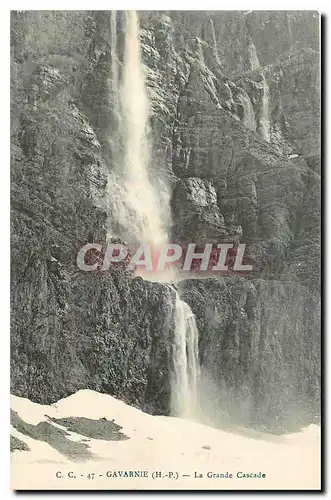 Cartes postales Gavarnie H P La Grande Cascade