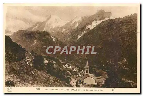 Cartes postales Village d'Aas et pic de Ger