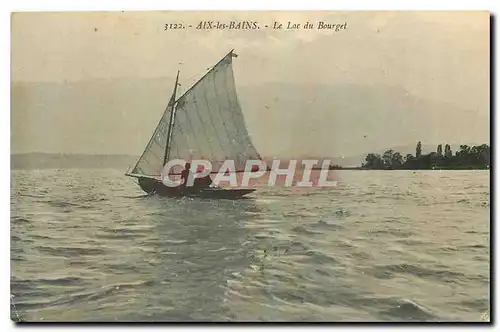 Cartes postales Aix les Bains Le Lac du Bourget Bateau