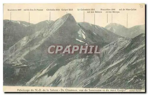 Cartes postales Pelerinage de N D de la Salette du Chamonix