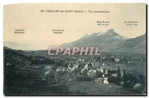 Cartes postales Challes les Eaux Savoie Vue Panoramique