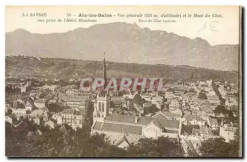 Cartes postales Aix les Bains Vue generale et le Mont du Chat