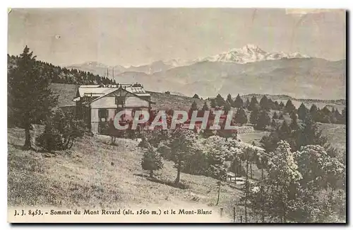 Cartes postales Sommet du Mont Revard et le Mont Blanc