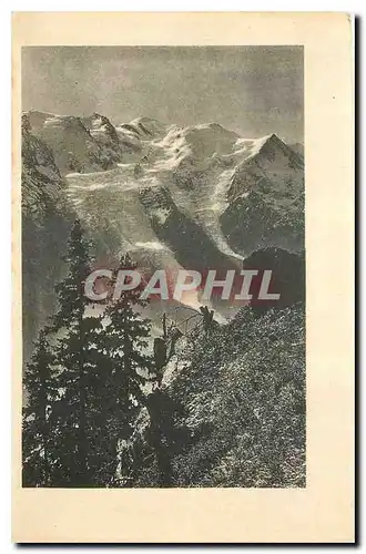 Cartes postales Chamonix Le Mont Blanc vu de Flegere