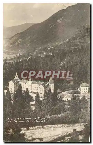 Cartes postales Bains du Fayet St Gervais Hte Savoie