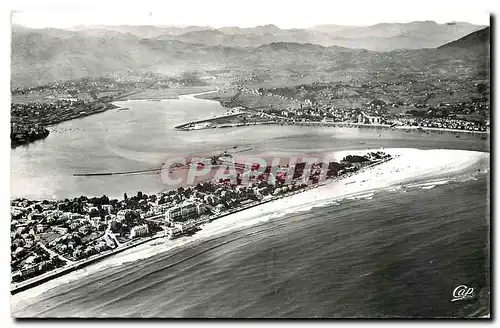 Cartes postales moderne Hendaye Frontiere Franco Espagnole Vue prise en avion