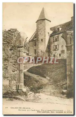 Cartes postales Salies de Bearn Ruines du Chateau Taleyman Perigord