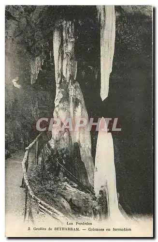 Cartes postales Les Pyrenees Grottes de Betharram Colonnes et formation