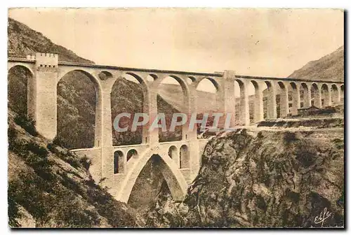 Ansichtskarte AK Pyrenees Ocean Nouvelle ligne Vallee de la Tet Le grand pont viaduc Sejourne