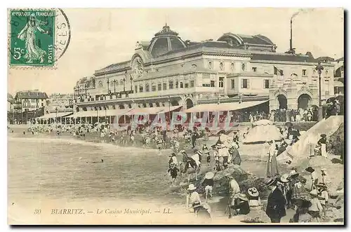 Cartes postales Hendaye B Pyr l'Embarcadere pur Fontarabie Espagne