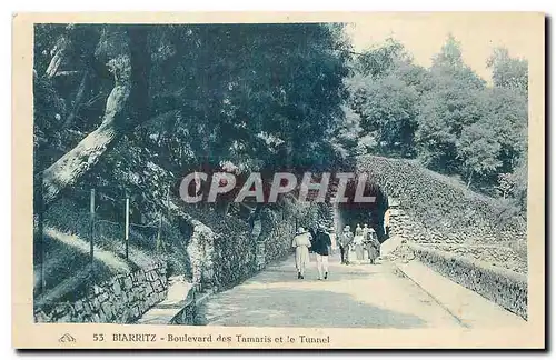 Cartes postales Biarritz Boulevard des Tamaris et le Tunnel