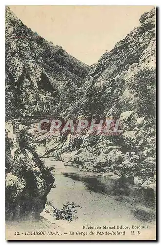 Cartes postales Itxassou B P La Gorge du Pas de Roland