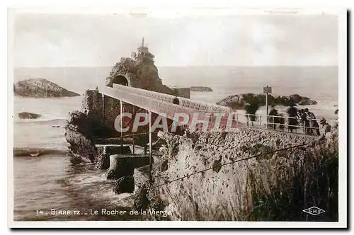 Cartes postales Biarritz le Rocher de la Vierge