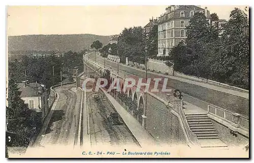 Cartes postales Pau le Boulevard des Pyrenees