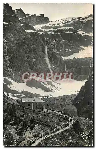 Ansichtskarte AK Gavarnie l'Hotel du Cirque grande cascade