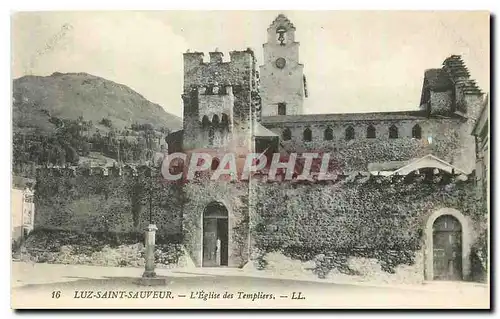 Cartes postales Luz Saint Sauveur l'eglise des Templiers