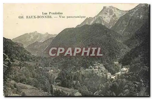 Cartes postales Les Pyrenees Eaux Bonnes vue panoramique