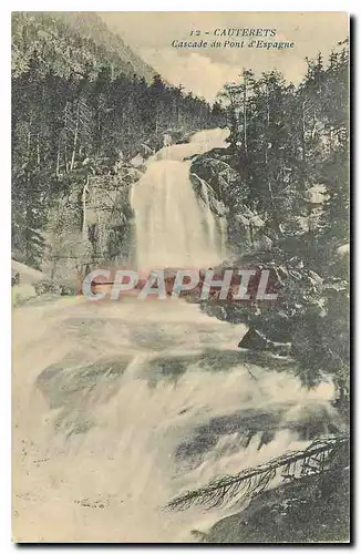 Cartes postales Cauterets Cascade du Pont d'Espagne