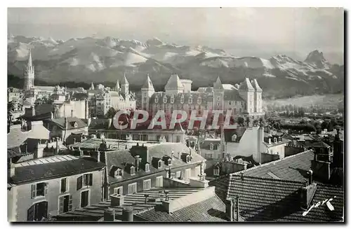 Cartes postales moderne Pau B P Le Chateau le parlement et les pyrenees