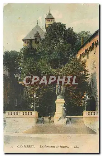 Cartes postales Chambery le Monument de Maistre