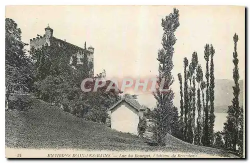 Cartes postales Environs d'Aix les Bains lac du Bourget Chateau de Bourdeau