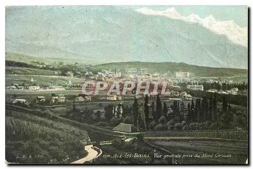 Cartes postales Aix les Bains vue generale prise du Mont Corsuez