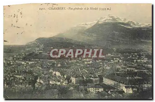 Cartes postales Chambery vue generale et le Nivolet