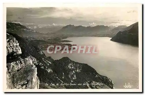 Cartes postales Le Lac et Aix les Bains vus de la Chambotte