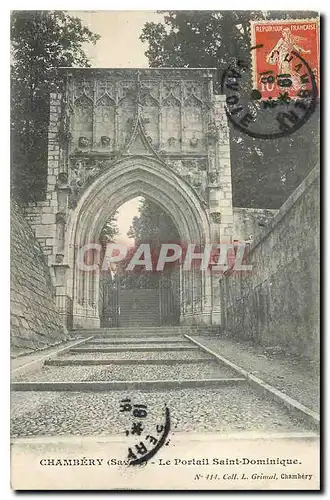Cartes postales Chambery Savoie le Portail Saint Dominique
