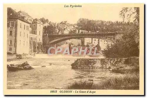 Cartes postales Les Pyrenees Oloron le Gave d'Aspe