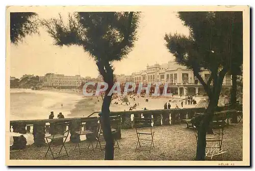Cartes postales Biarritz Grande Plage et Casino