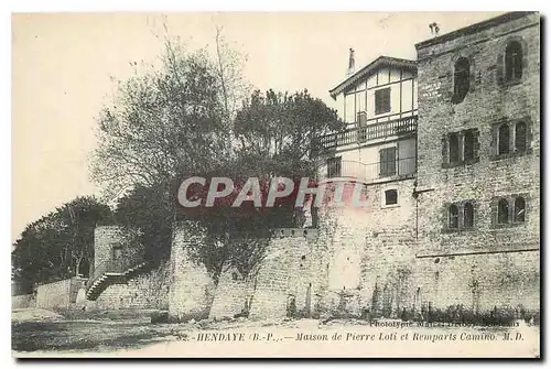 Ansichtskarte AK Hendaye B P maison de Pierre Loti et Remparts Camino