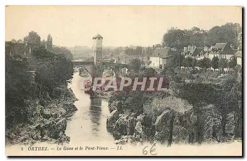 Cartes postales Orthez le Gave et le Pont Vieux