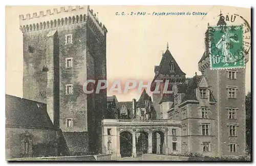 Cartes postales Pau Facade principale du Chateau