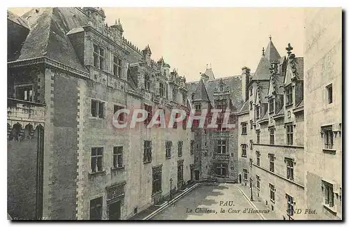 Cartes postales Pau le Chateau la Cour d'Honneur
