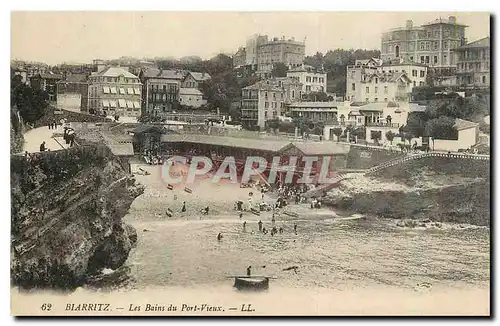 Ansichtskarte AK Biarritz les Bains du Port Vieux