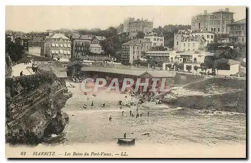 Cartes postales Biarritz les Bains du Port Vieux