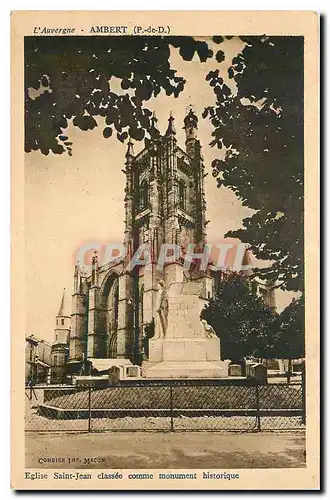 Cartes postales Eglise Saint Jean classee comme monument historique Ambert