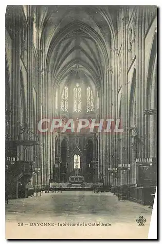 Cartes postales Bayonne Interieur de la Cathedrale