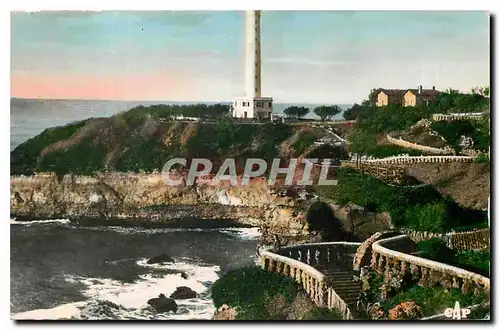 Ansichtskarte AK Biarritz le Phare et les Nouveaux Jardins