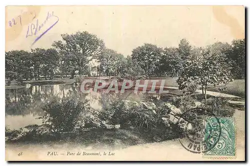 Cartes postales Pau Parc de Beaumont le Lac