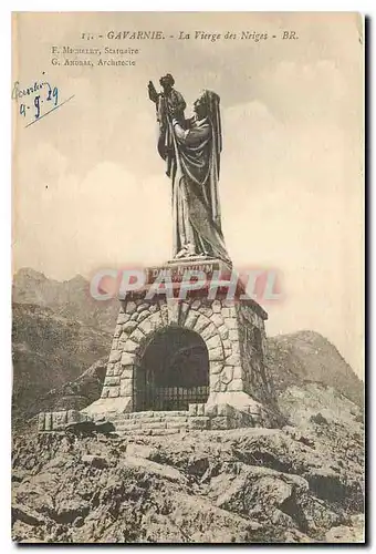 Cartes postales Gavarnie la Vierge des Neige