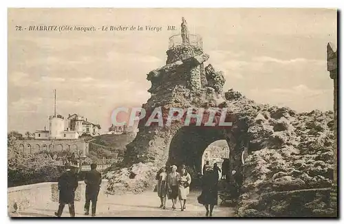 Ansichtskarte AK Biarritz Cote Basque le Rocher de la Vierge