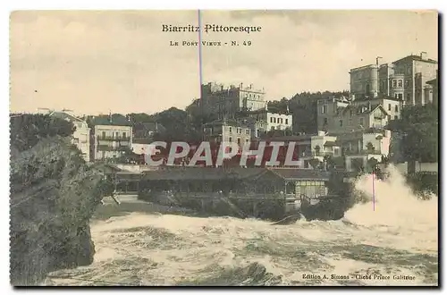 Ansichtskarte AK Biarritz Pittoresque le Port Vieux