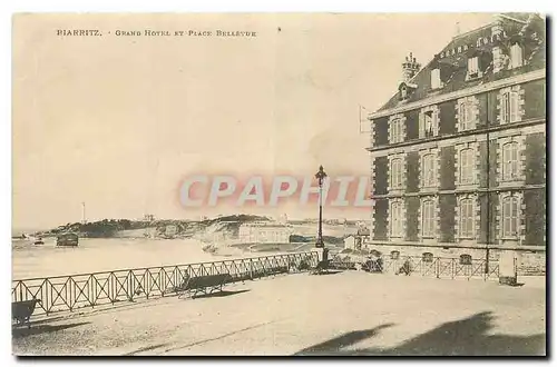 Cartes postales Biarritz Grand Hotel et Plage Bellevue