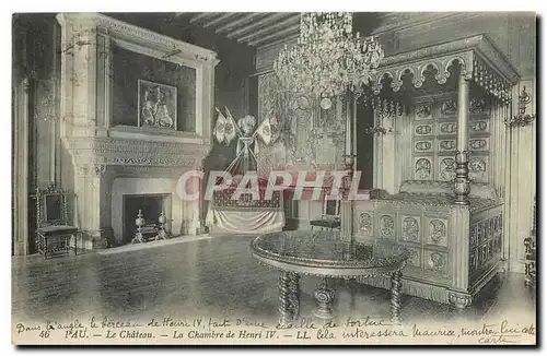 Cartes postales Pau le Chateau la Chambre de Henri IV