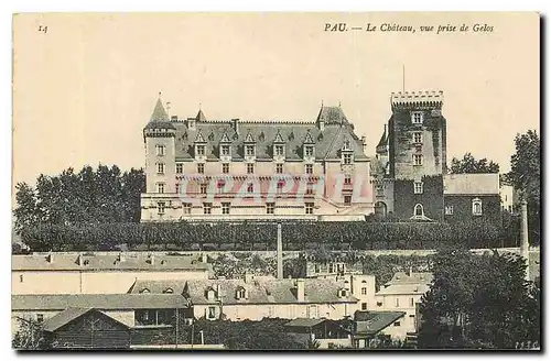 Ansichtskarte AK Pau le Chateau vue prise de Gelos
