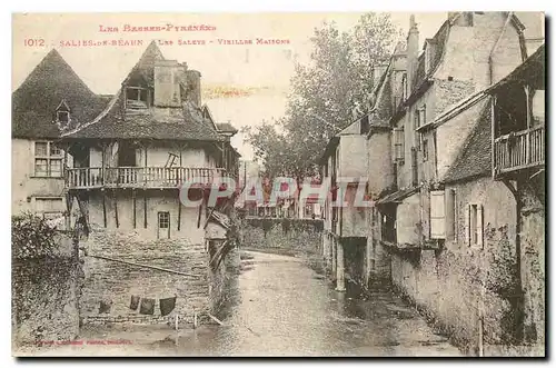 Cartes postales Les Basses Pyrenees Salies de Bearn les Saleys Vieilles Maisons