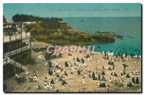 Cartes postales Biarritz l'Heure du Bain au Port Vieux